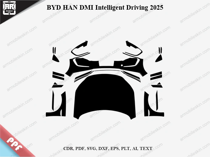 BYD HAN DMI Intelligent Driving 2025 Car PPF Template