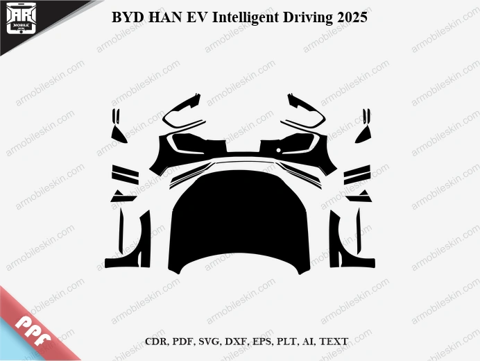 BYD HAN EV Intelligent Driving 2025 Car PPF Template