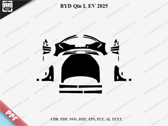 BYD Qin L EV 2025 Car PPF Template