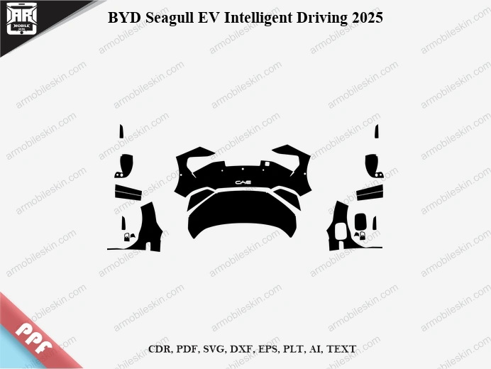 BYD Seagull EV Intelligent Driving 2025 Car PPF Template