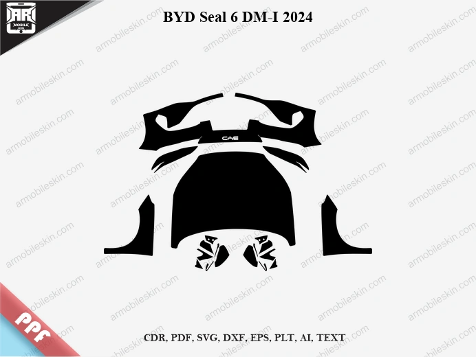 BYD Seal 6 DM-I 2024 Car PPF Template