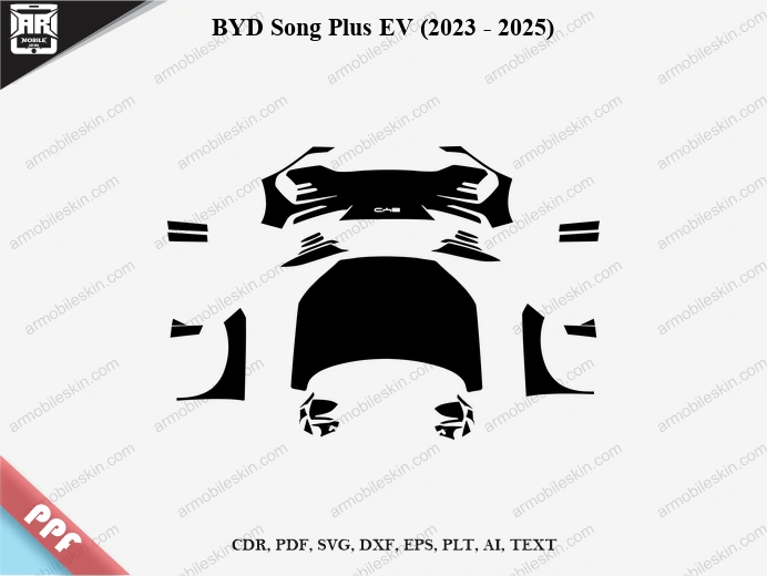 BYD Song Plus EV (2023 – 2025) Car PPF Template