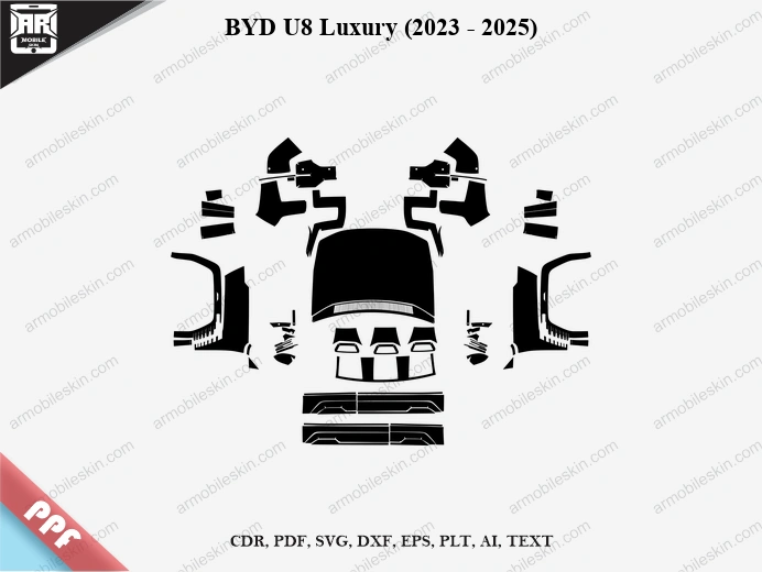 BYD U8 Luxury (2023 – 2025) Car PPF Template