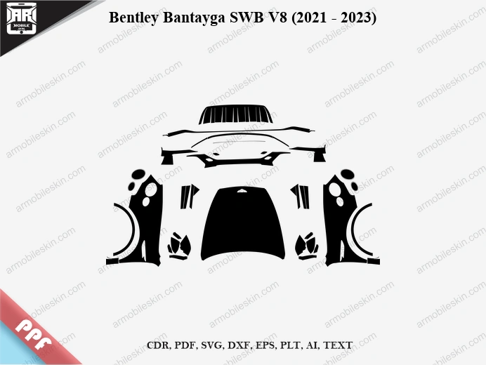 Bentley Bantayga SWB V8 (2021 – 2023) Car PPF Template