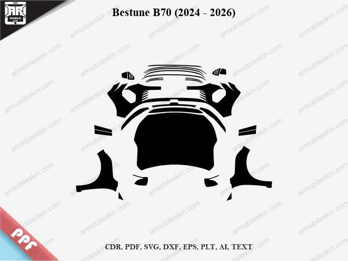 Bestune B70 (2024 – 2026) Car PPF Template