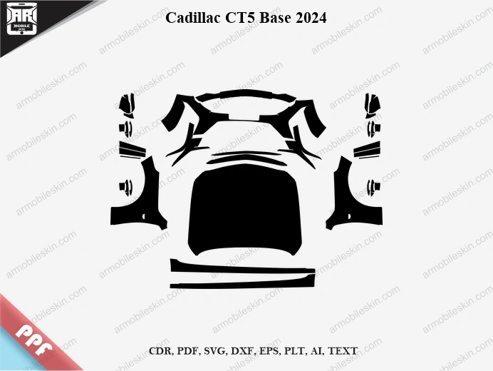 Cadillac CT5 Base 2024 Car PPF Template