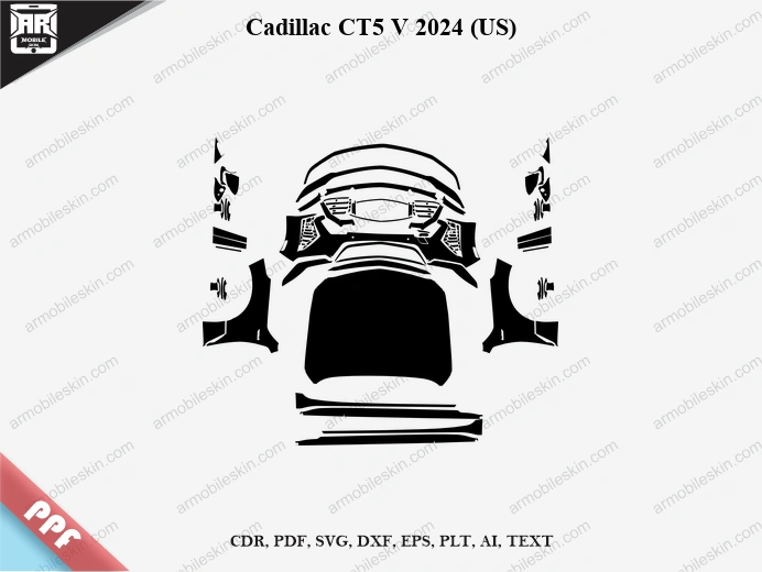 Cadillac CT5 V 2024 (US) Car PPF Template