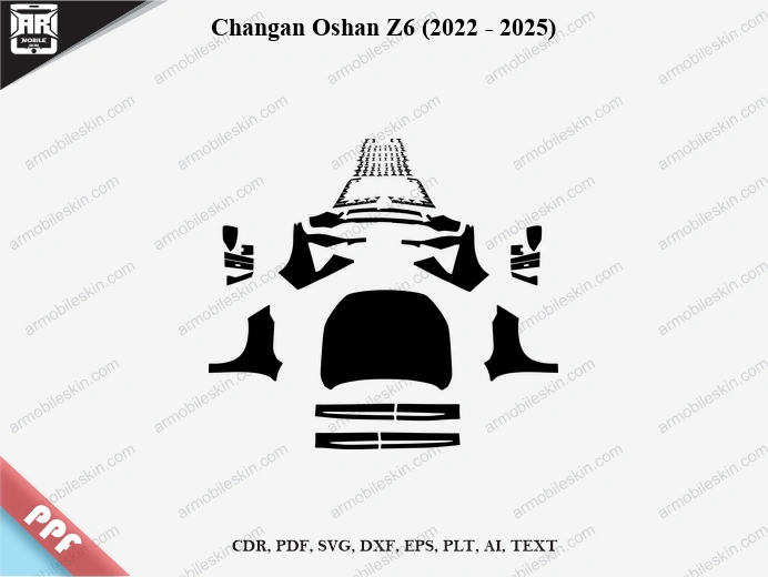 Changan Oshan Z6 (2022 - 2025) Car Exterior Front PPF Template