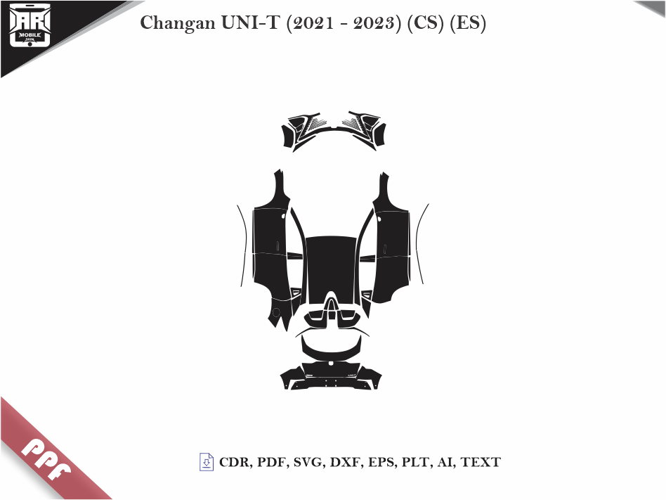 Changan UNI-T (2021 - 2023) (CS) (ES) Car Body PPF Cutting Template