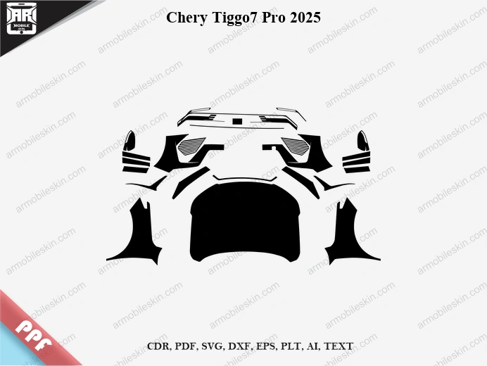 Chery Tiggo7 Pro 2025 Car PPF Template