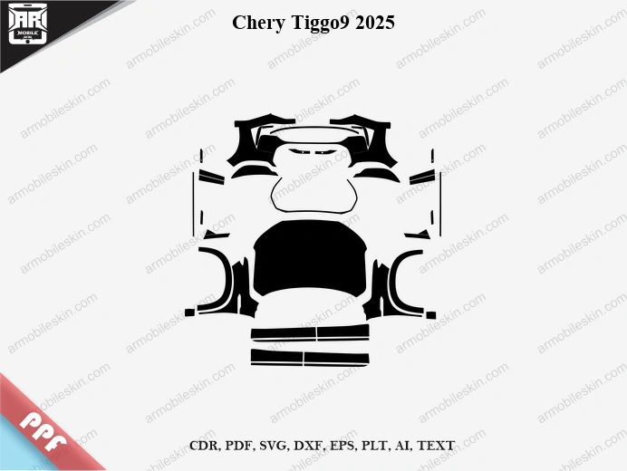Chery Tiggo9 2025 Car PPF Template