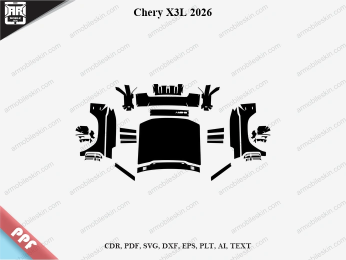 Chery X3L 2026 Car Exterior Front PPF Template