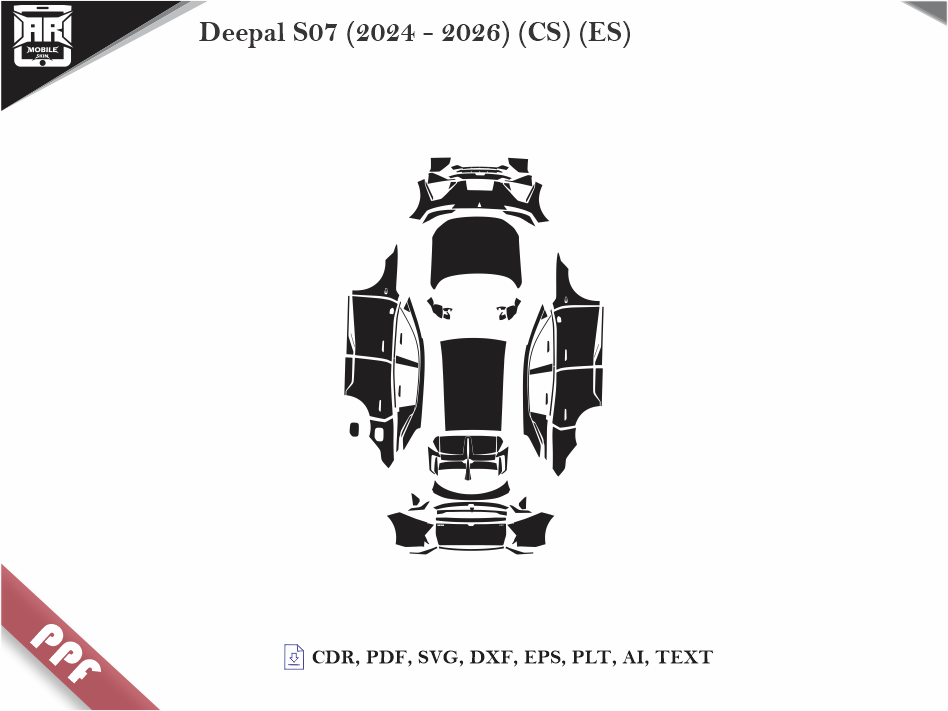 Deepal S07 (2024 - 2026) (CS) (ES) Car Body PPF Cutting Template