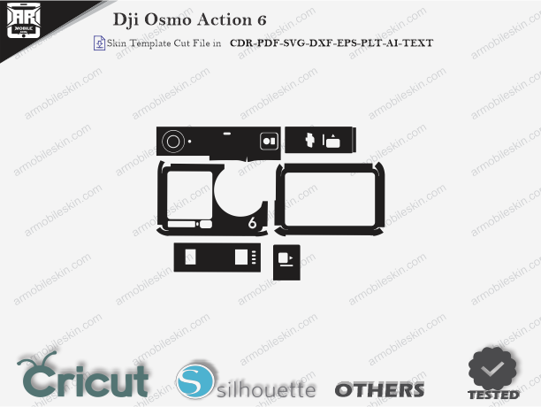 Dji Osmo Action 6 Skin Template Vector Cut File