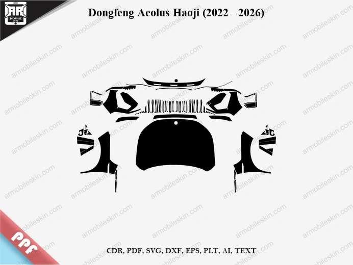Dongfeng Aeolus Haoji (2022 - 2026) Car Exterior Front PPF Template
