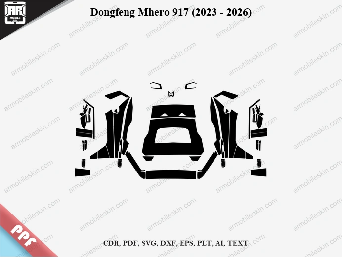 Dongfeng Mhero 917 (2023 - 2026) Car Exterior Front PPF Template