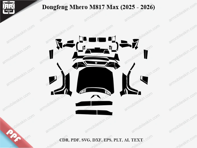 Dongfeng Mhero M817 Max (2025 - 2026) Car Exterior Front PPF Template