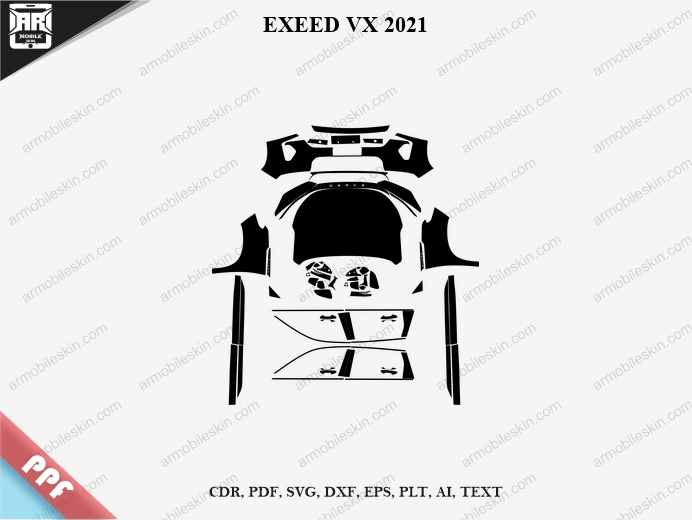 EXEED VX 2021 Car PPF Template