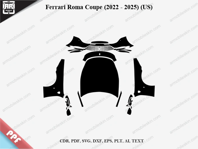 Ferrari Roma Coupe (2022 – 2025) (US) Car PPF Template