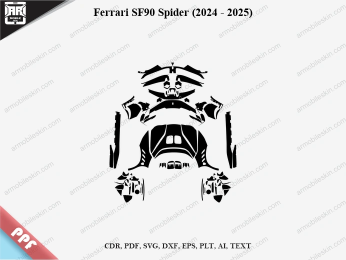 Ferrari SF90 Spider (2024 – 2025) Car PPF Template