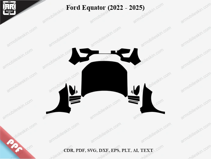 Ford Equator (2022 - 2025) Car Exterior Front PPF Template