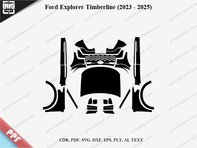 Ford Explorer Timberline (2023 - 2025) Car Exterior Front PPF Template