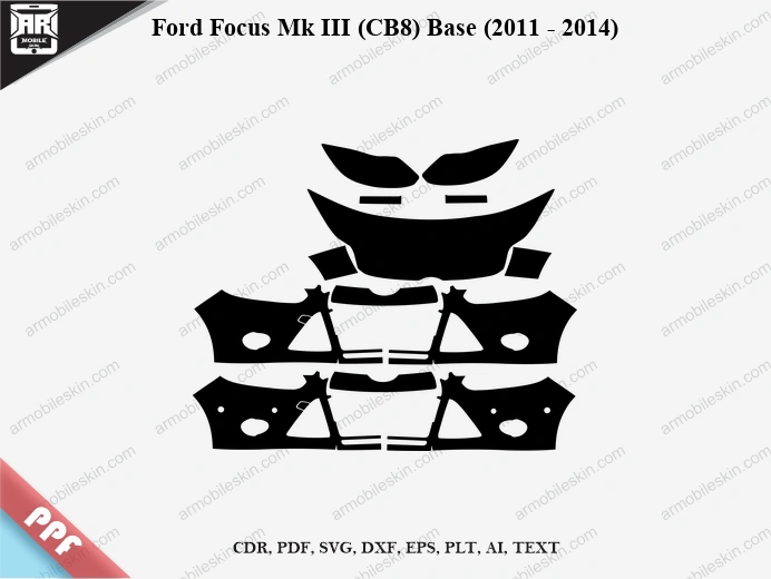 Ford Focus Mk III (CB8) Base (2011 – 2014) Car PPF Template