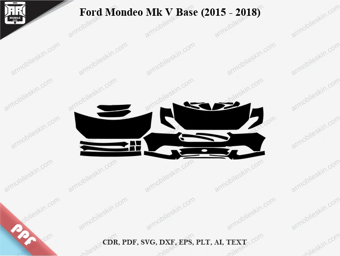 Ford Mondeo Mk V Base (2015 – 2018) Car PPF Template