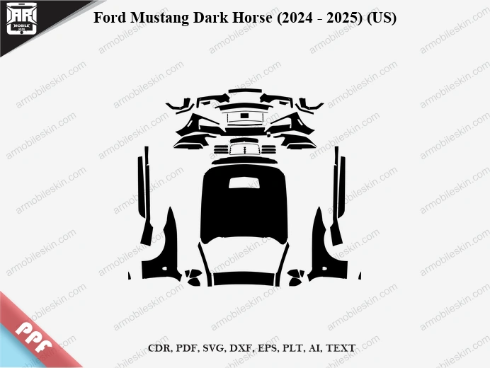 Ford Mustang Dark Horse (2024 – 2025) (US) Car PPF Template