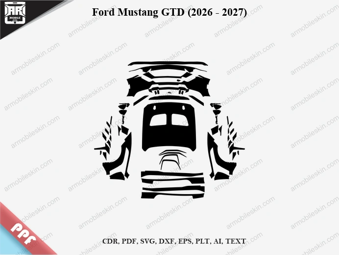 Ford Mustang GTD (2026 – 2027) Car PPF Template