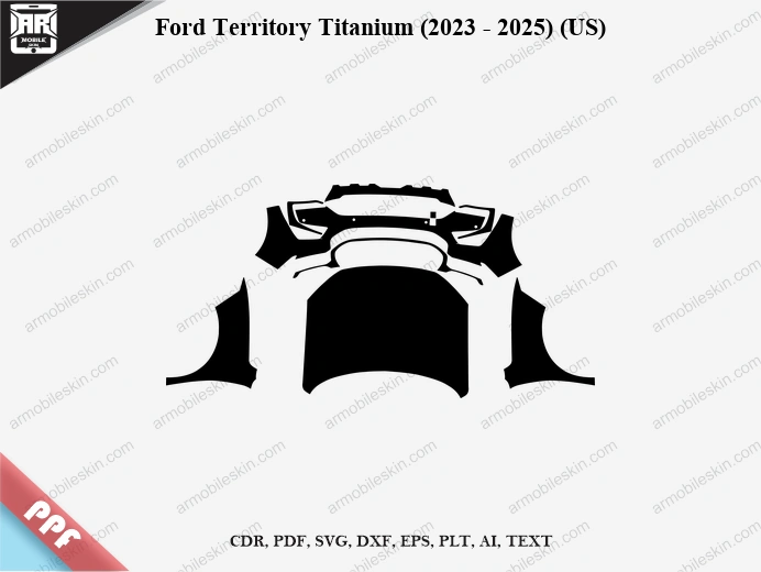 Ford Territory Titanium (2023 – 2025) (US) Car PPF Template
