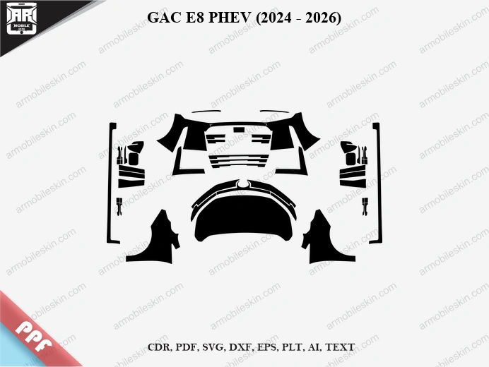 GAC E8 PHEV (2024 – 2026) Car PPF Template
