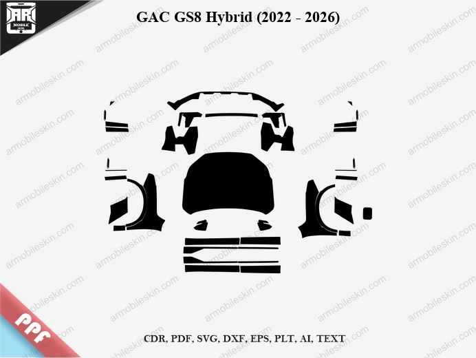 GAC GS8 Hybrid (2022 – 2026) Car PPF Template
