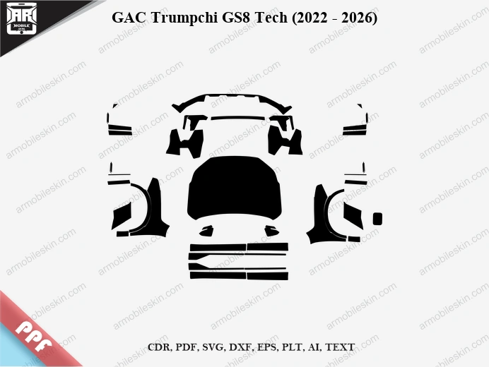 GAC Trumpchi GS8 Tech (2022 – 2026) Car PPF Template