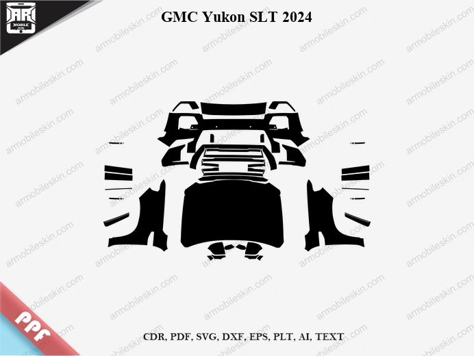 GMC Yukon SLT 2024 Car PPF Template