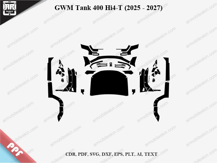 GWM Tank 400 Hi4-T (2025 – 2027) Car PPF Template