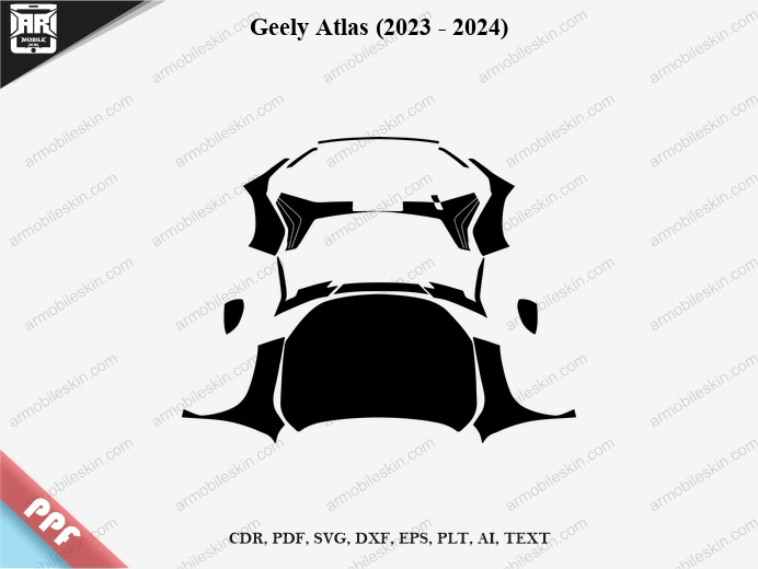 Geely Atlas (2023 - 2024) Car Exterior Front PPF Template