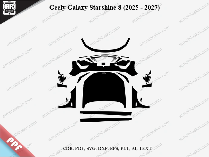 Geely Galaxy Starshine 8 (2025 – 2027) Car PPF Template
