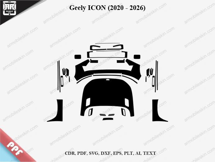 Geely ICON (2020 – 2026) Car PPF Template