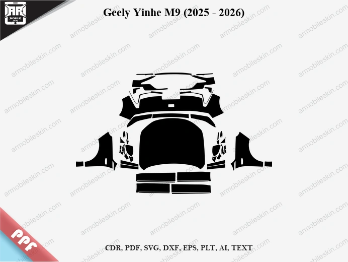 Geely Yinhe M9 (2025 - 2026) Car Exterior Front PPF Template