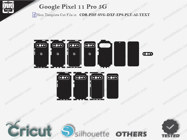 Google Pixel 11 Pro 5G Skin Template Vector Cut File