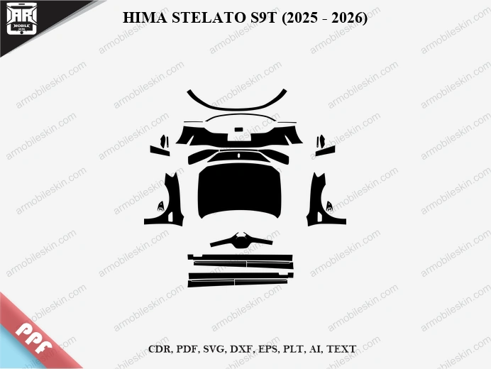 HIMA STELATO S9T (2025 - 2026) Car Exterior Front PPF Template
