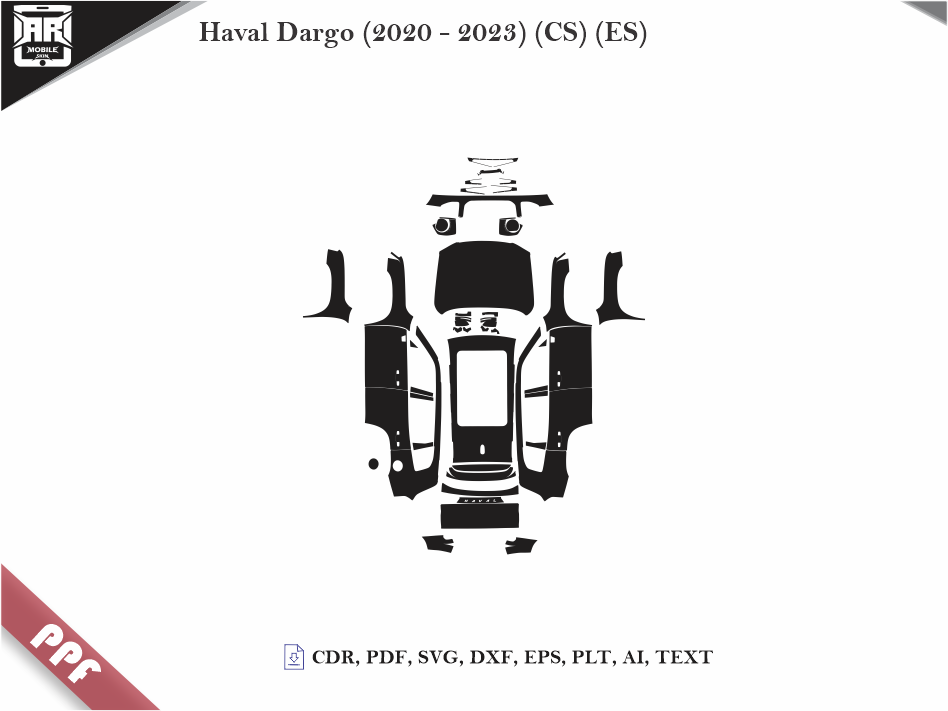 Haval Dargo (2020 - 2023) (CS) (ES) Car Body PPF Cutting Template