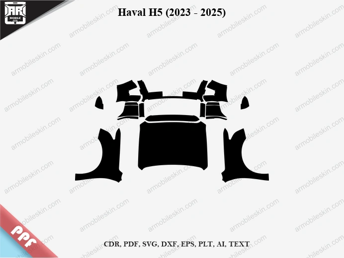 Haval H5 (2023 – 2025) Car PPF Template