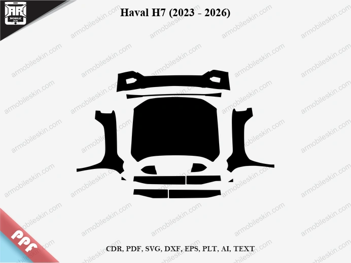 Haval H7 (2023 – 2026) Car PPF Template