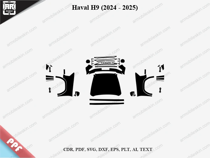 Haval H9 (2024 – 2025) Car PPF Template