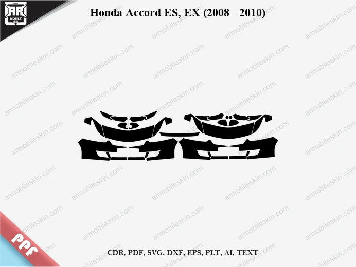 Honda Accord ES, EX (2008 – 2010) Car PPF Template