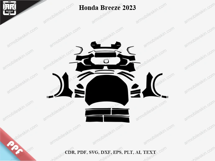 Honda Breeze 2023 Car PPF Template