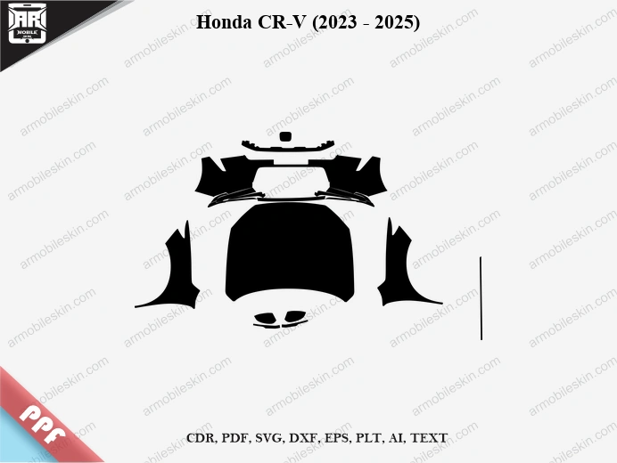 Honda CR-V (2023 - 2025) Car Exterior Front PPF Template