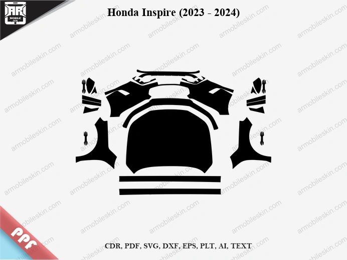 Honda Inspire (2023 - 2024) Car Exterior Front PPF Template